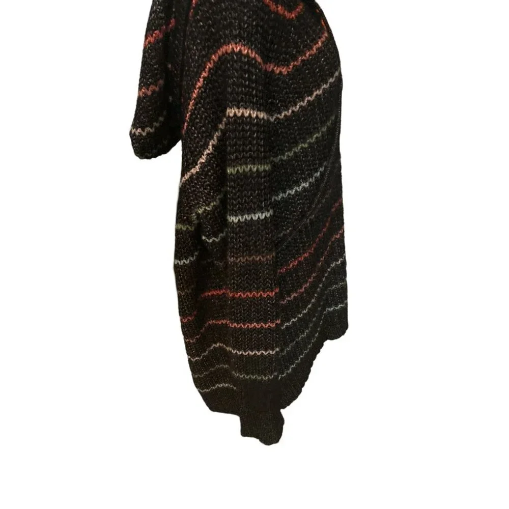 Retro Torrid Womens Long Sleeve Bohemian Knitted Sweater With Hood Size 3X - Picture 3 of 8